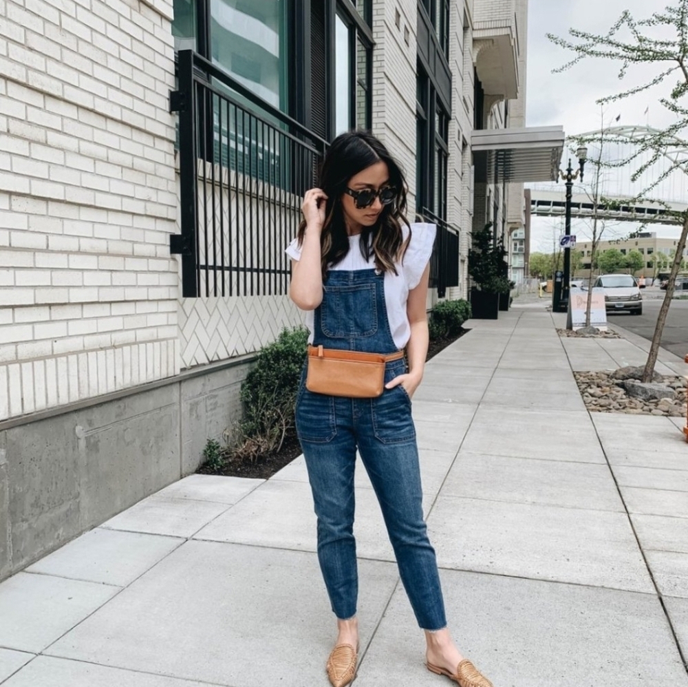 MADEWELL Skinny Blue Denim Overalls‎ Size Small